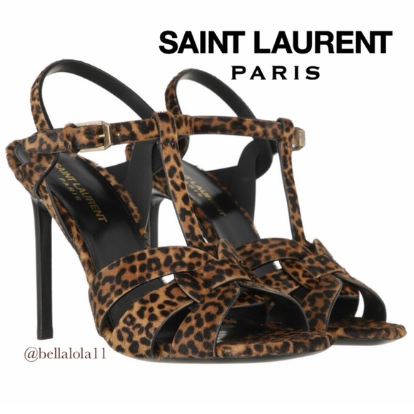 NEW AUTHENTIC SAINT LAURENT TRIBUTE SANDALS - Picture 1 of 16